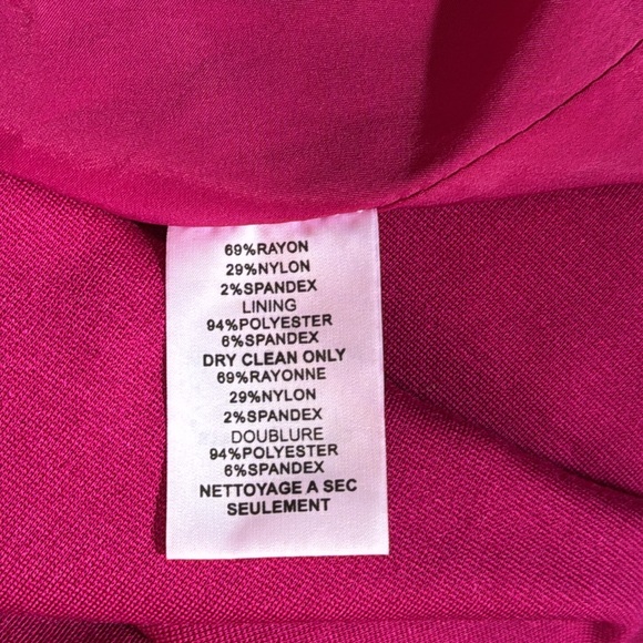 Trina Turk Magenta Halter Neck Ruffle Cocktail Dress Size 6 - Picture 4 of 4